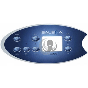 Balboa VL702S Keypad Topside (includes the overlay sticker) - Hot Tub Outfitters