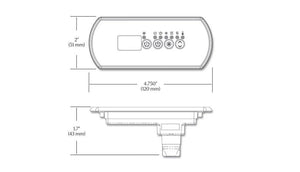 Gecko IN.K200 4-Button Topside - Hot Tub Outfitters