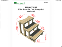 Load image into Gallery viewer, 3 Tier Steps for Cold Plunge - Knotty Red Cedar