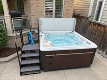 Load image into Gallery viewer, PREMIUM SWIM SPA STEP 4 TIER SIDE MOUNT - BLACK