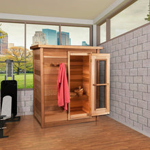 Load image into Gallery viewer, Indoor Cabin Sauna-Red Cedar
