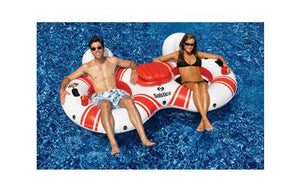 Solstice Super Chill River Tube Double Duo with Cooler 97": Pool Toys