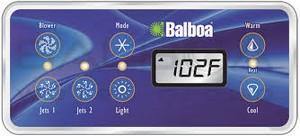 Balboa Panel VL701S W/10430 Overlay (2 Jets/Blower)  53189-01 - Hot Tub Outfitters