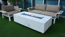 Load image into Gallery viewer, Elementi Carrara Porcelain Fire Table