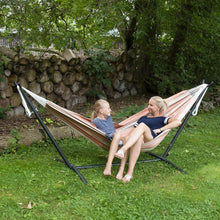 Load image into Gallery viewer, Vivere Double Sunbrella Hammock with Stand - Sunset