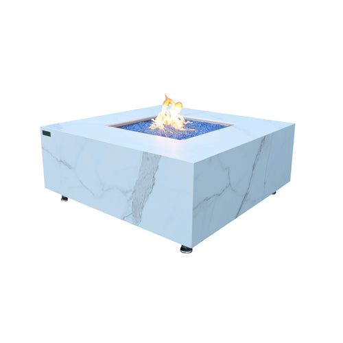 Elementi - Bianco Porcelain Fire Table