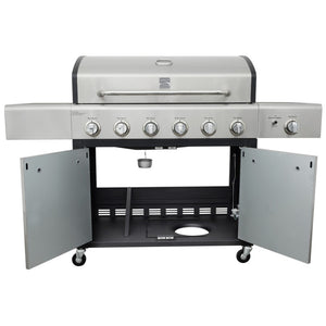 Kenmore 6 Burner XL plus Side Burner Gas Grill with Stainless Steel Lid