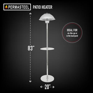Permasteel 1500W Infrared Stainless Steel Patio Heater