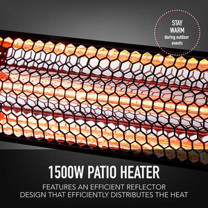 Permasteel 1500W Electric Patio Mounted Heater