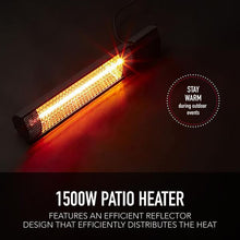 Load image into Gallery viewer, Permasteel 1500W Electric Patio Heater with Remote Control and Tripod Stand