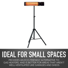 Load image into Gallery viewer, Permasteel 1500W Electric Patio Heater with Remote Control and Tripod Stand