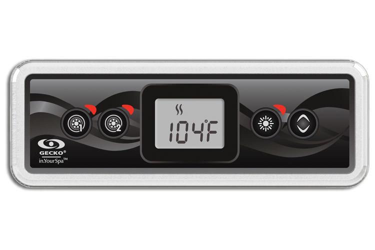 Gecko IN.K300 4-Button Topside w LCD Display - Hot Tub Outfitters